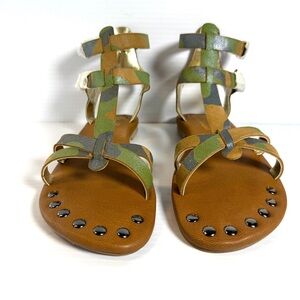 Women's Camouflage Strappy Sandals NWT . Original box. Unworn.